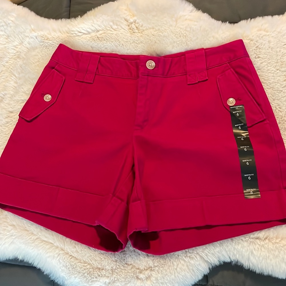 NWT Banana Republic Pink Jean Shorts